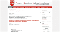 Desktop Screenshot of nowydwormazowiecki.pinb.pl